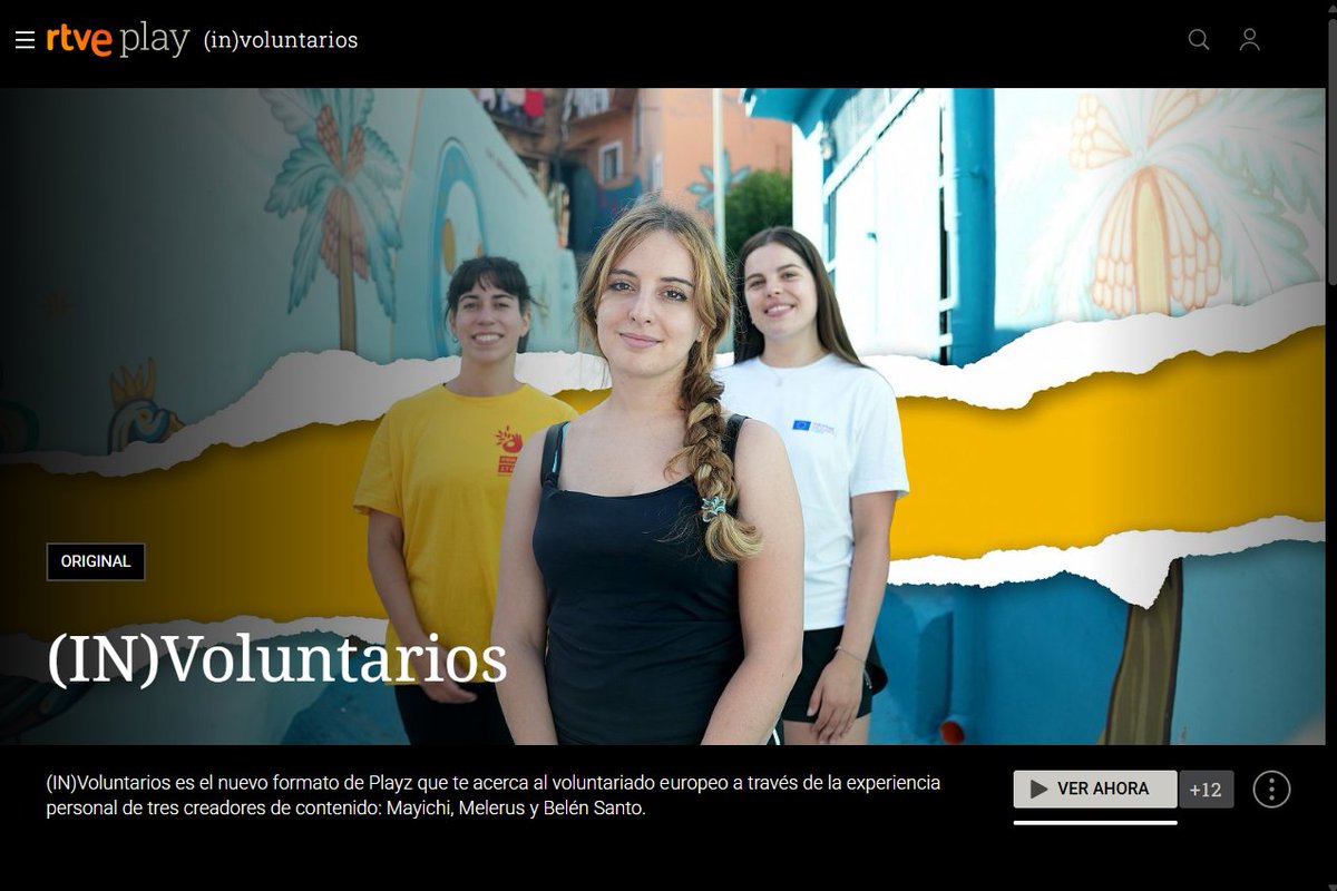 🆕🇪🇺(IN)Voluntarios en <a href="/rtveplay/">RTVE Play</a>  te acerca al #voluntariadoeuropeo a través de la experiencia personal de tres creadores de contenido: <a href="/Mayichii/">May🌸</a> #Melerus y <a href="/santobelen_/">Belu 🌙</a> 
ℹ️ europa.albacete.es/es/blog/entrad…