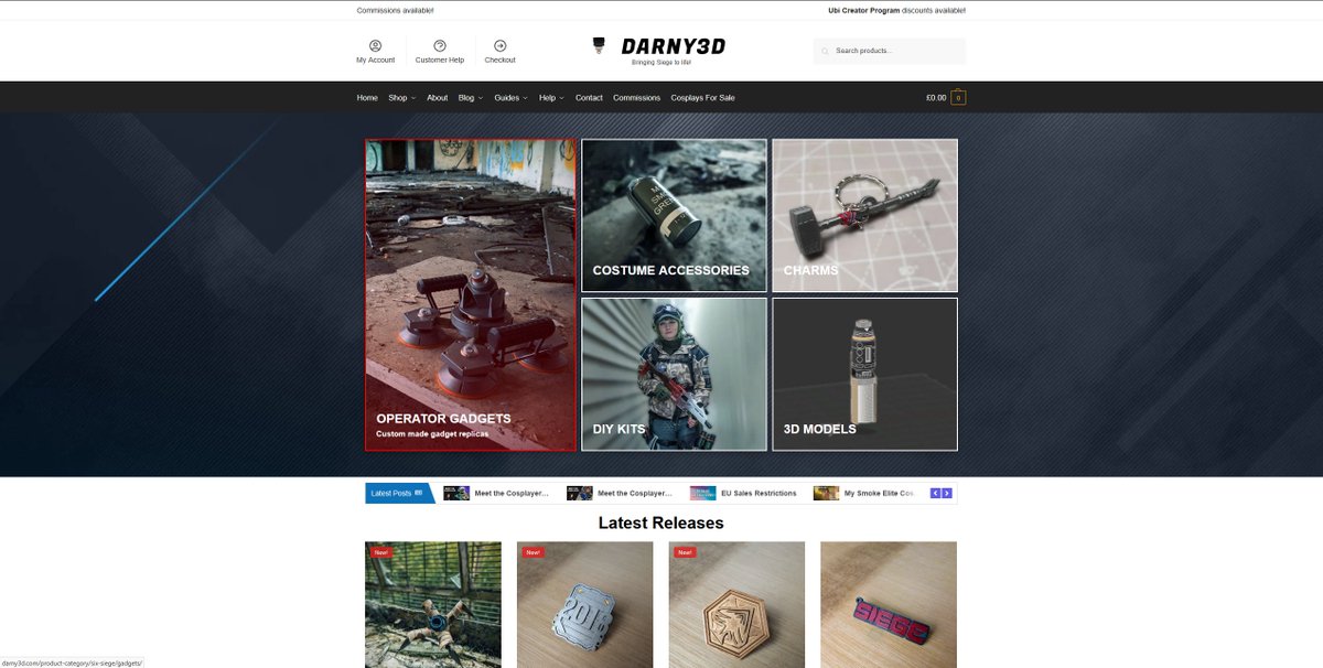 Andarne_'s tweet image. My site's received a facelift!
I've taken feedback over the years I've been running DARNY3D.COM, and made some changes so you see and experience my site better.
Now you can see the latest 'Meet the Cosplayer' articles, better categories and relevant info.