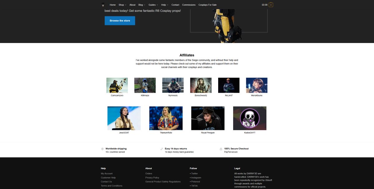 Andarne_'s tweet image. My site's received a facelift!
I've taken feedback over the years I've been running DARNY3D.COM, and made some changes so you see and experience my site better.
Now you can see the latest 'Meet the Cosplayer' articles, better categories and relevant info.