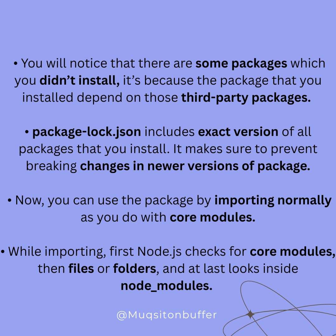 muqsitonbuffer_'s tweet photo. Nodejs npm commands important information ✨ https://t.co/iMARtCT42J