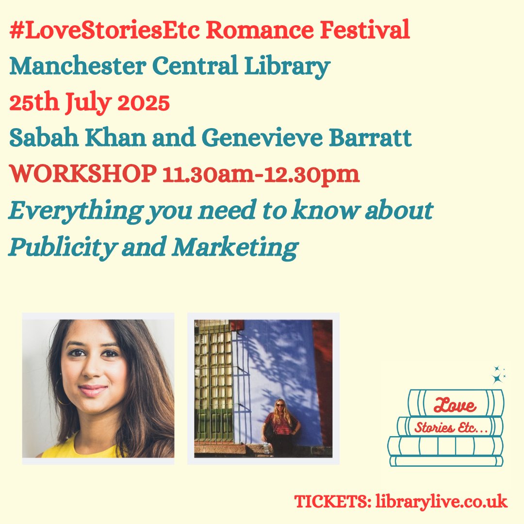 BookMinxSJV's tweet image. Our second industry professional panel here at @MancLibraries #LoveStoriesEtc is with Publishing Powerhouses @Sabah_K @GenevieveRsanna from @simonschusterUK talking us through Publicity and Marketing tips and tricks, in conversation with Alice from @HarperNorthUK.