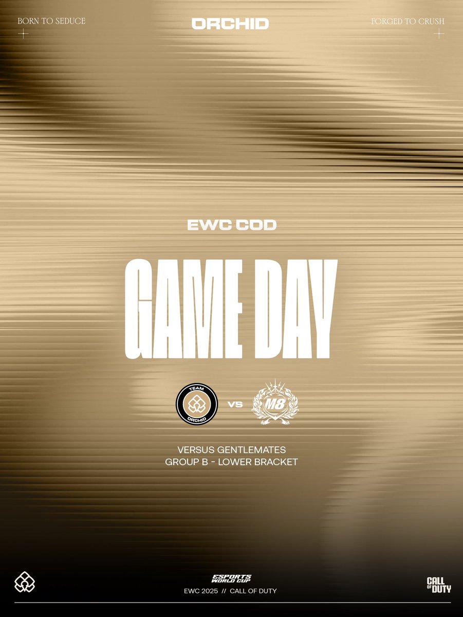 TeamOrchidGG's tweet image. No other choice, we are now fighting to stay alive in the tournament!
🏆Esports World Cup 2025 - BO6
🆚@gentlemates
⏰14:00pm GMT - 17:00pm KSA
#EWC2025 #BloomOrchid🌺