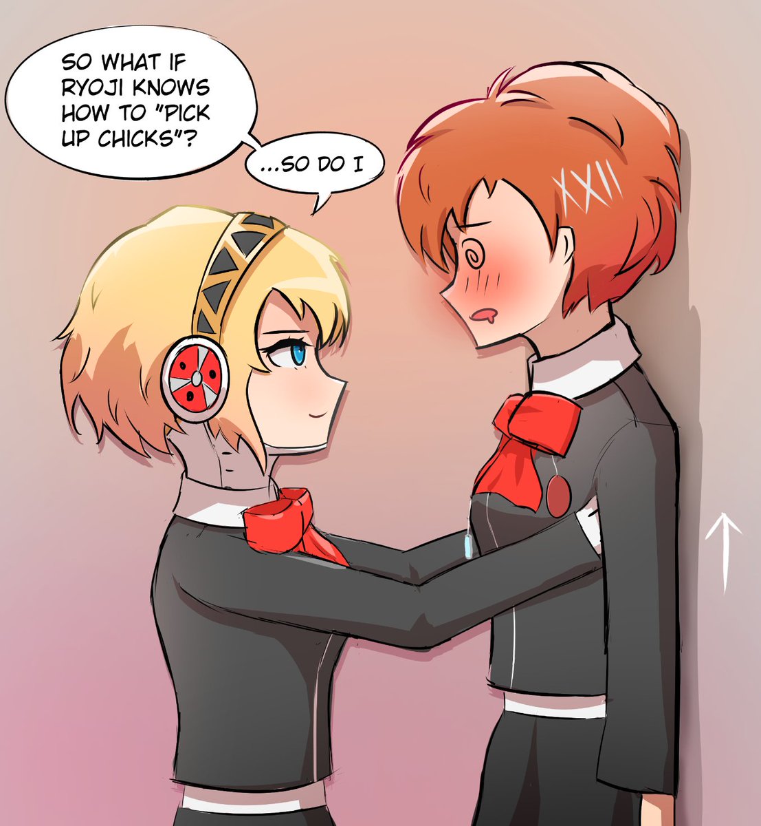 WeeviTori's tweet image. Aigis activates protocol uppies