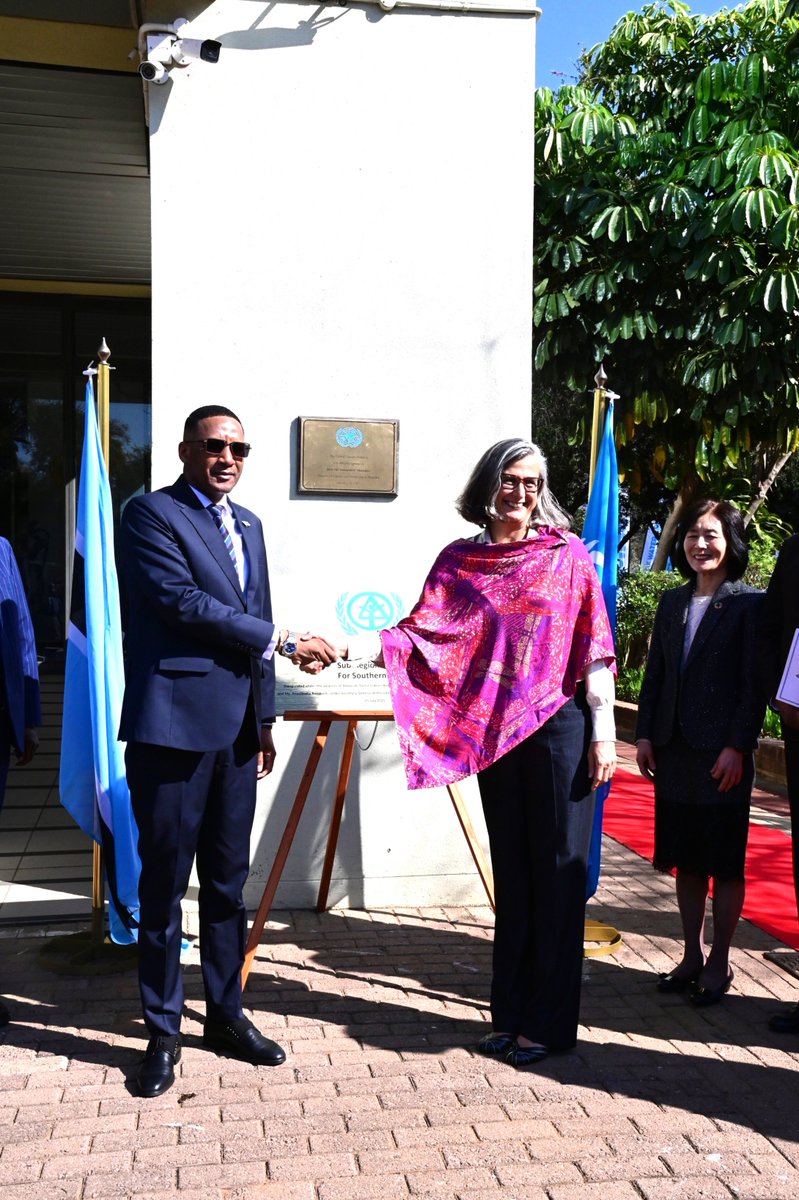UN Botswana (@un_botswana) on Twitter photo 🌍 Historic milestone!
<a href="/BWPresidency/">Office of the President| Republic of Botswana.</a> today opened the UN-Habitat Regional Office for Southern Africa, marking a significant step in strengthening sustainable urban development & regional cooperation with SADC. The Office will drive solutions in housing and the New Urban Agenda. 🌍 Historic milestone!
<a href="/BWPresidency/">Office of the President| Republic of Botswana.</a> today opened the UN-Habitat Regional Office for Southern Africa, marking a significant step in strengthening sustainable urban development & regional cooperation with SADC. The Office will drive solutions in housing and the New Urban Agenda.