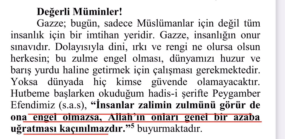 Cuma hutbesinde geçen Tirmiz’i hadisi: