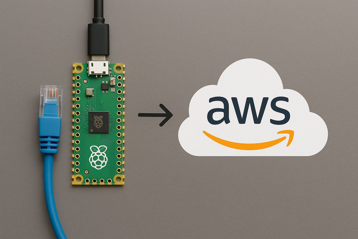 WiznetTeam's tweet image. Stream Pico 2 sensor data to AWS IoT over hard‑wired Ethernet—no extra shield, &amp;lt;10 min setup. Repo ↓ github.com/WIZnet-ioNIC/W…
#AWSIoT #RP2040 #W6300 #IoTDev