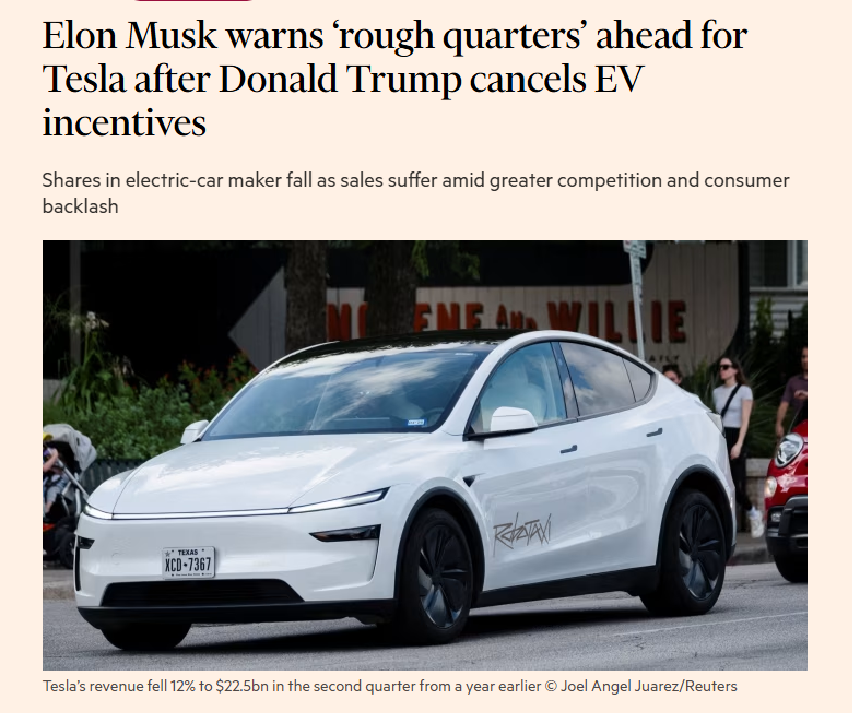 fracta70911's tweet image. Elon Musk did not need to oppose Trump's recent claim that the US government had not cut incentives to Tesla. Elon instead said it was untrue & far worse.
It caused a huge problem to the Tesla stock.
Dude is now trying to say nice things about his company to assure investors.