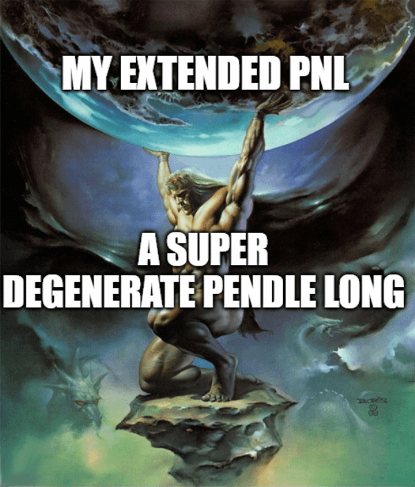 CryptoSpadez's tweet image. Gextended ❇️
Doesn't matter what the market does, it seems like
the $PENDLE Gods have blessed my @extendedapp PnL
Trying to improve on my $EUR scalps, but I feel like I'm just exchanging fees for points for now
Could be worse