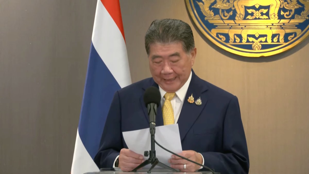 Saksith Saiyasombut | ศักดิ์สิทธิ์ ไสยสมบัติ (@saksithcna) on Twitter photo #BREAKING: Thai Caretaker PM <a href="/phumtham/">ภูมิธรรม เวชยชัย</a> reiterates border conflict with Cambodia "not a war", but "defending our sovereignty and retaliate against aggressors." He also says cabinet ministers will visit affected provinces Ubon Ratchathani, Sisaket, Surin and Buriram tomorrow. #BREAKING: Thai Caretaker PM <a href="/phumtham/">ภูมิธรรม เวชยชัย</a> reiterates border conflict with Cambodia "not a war", but "defending our sovereignty and retaliate against aggressors." He also says cabinet ministers will visit affected provinces Ubon Ratchathani, Sisaket, Surin and Buriram tomorrow.