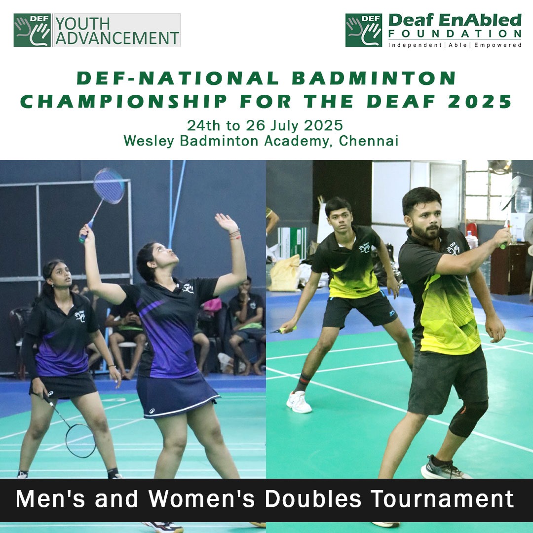 deafenabled's tweet photo. Shuttles Down, this most electrifying matches begin right here and now in Chennai. Join us in cheering our deaf athletes!
#BadmintonForTheDeaf #badminton #deafenabled #deafenabledfoundation https://t.co/89S94BoQS3