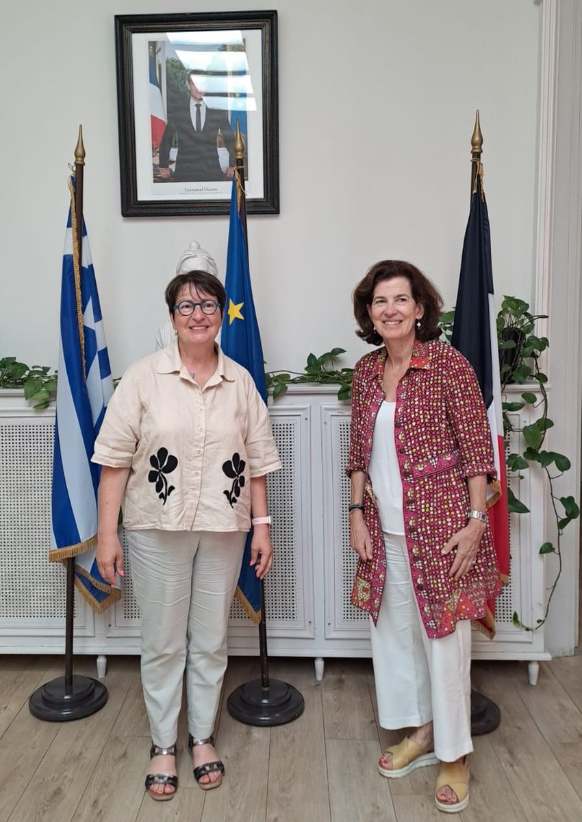 🤝Visite à #Athènes de la Députée et Présidente du groupe d'#amitié France🇨🇵 Grèce🇬🇷 de l'Assemblée nationale Marietta Karamanli.
Échanges riches sur la #diaspora et réunion de travail avec ses homologues du groupe d'amitié du Parlement grec