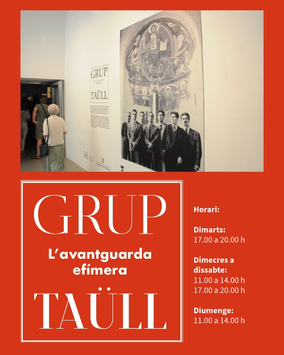 Aquest estiu tenim una exposició que permet entendre millor les avantguardes dels anys cinquanta del segle passat. És una mostra del Grup Taüll, que també té una relació molt directa amb Valls. No us la perdeu! #artcatala #art
