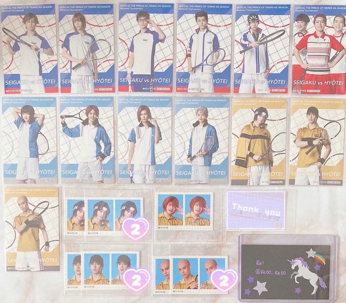 【交換/譲渡】
テニミュ 青学 氷帝 比嘉 オーロラカード 特典 ロフト

譲 ▶︎ 画像①②

求 ▶︎ 同異種 木手 or 定価(+送料)

🎾福岡手渡し or 郵送

⚠️特典は交換のみ
※引用元の公演グッズとも交換可能(差額不要)

詳細は引用元↓