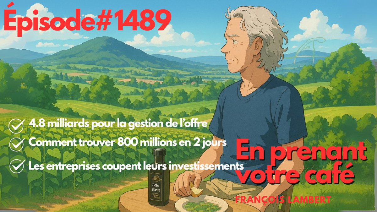 🎙️🟣 Épisode #1490 : 4.8 milliards GO, 60 000 fonctionnaires de moins et calories par plaisir

🎧📡 L’épisode du jour est ici : youtu.be/eHfgYw7Ed5U

📰🗞️ Actualités  
    👩‍⚖️🙅 La fille n'était pas crédible selon la juge  
    🤝🥛 Accord de libre-échange avec 3 groupes et la