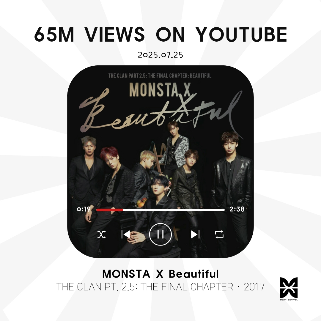 MXWH_Central's tweet photo. [#MXWH_Views] Youtube

BEAUTIFUL reached 65M views already, unlocking another MV's next million mile! You're doing so great!😍

🔗https://t.co/pPJ86HslpQ

#MONSTAX #몬스타엑스 @OfficialMonstaX
#WONHO #원호 @official__wonho https://t.co/3nzEk25C2C