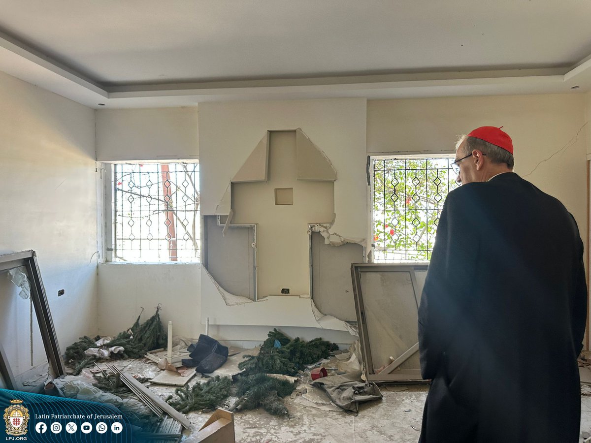 matteomatzuzzi's tweet image. Il Patriarcato latino di Gerusalemme ha diffuso alcune foto relative alla visita del cardinale Pizzaballa a Gaza.
@LPJerusalem
