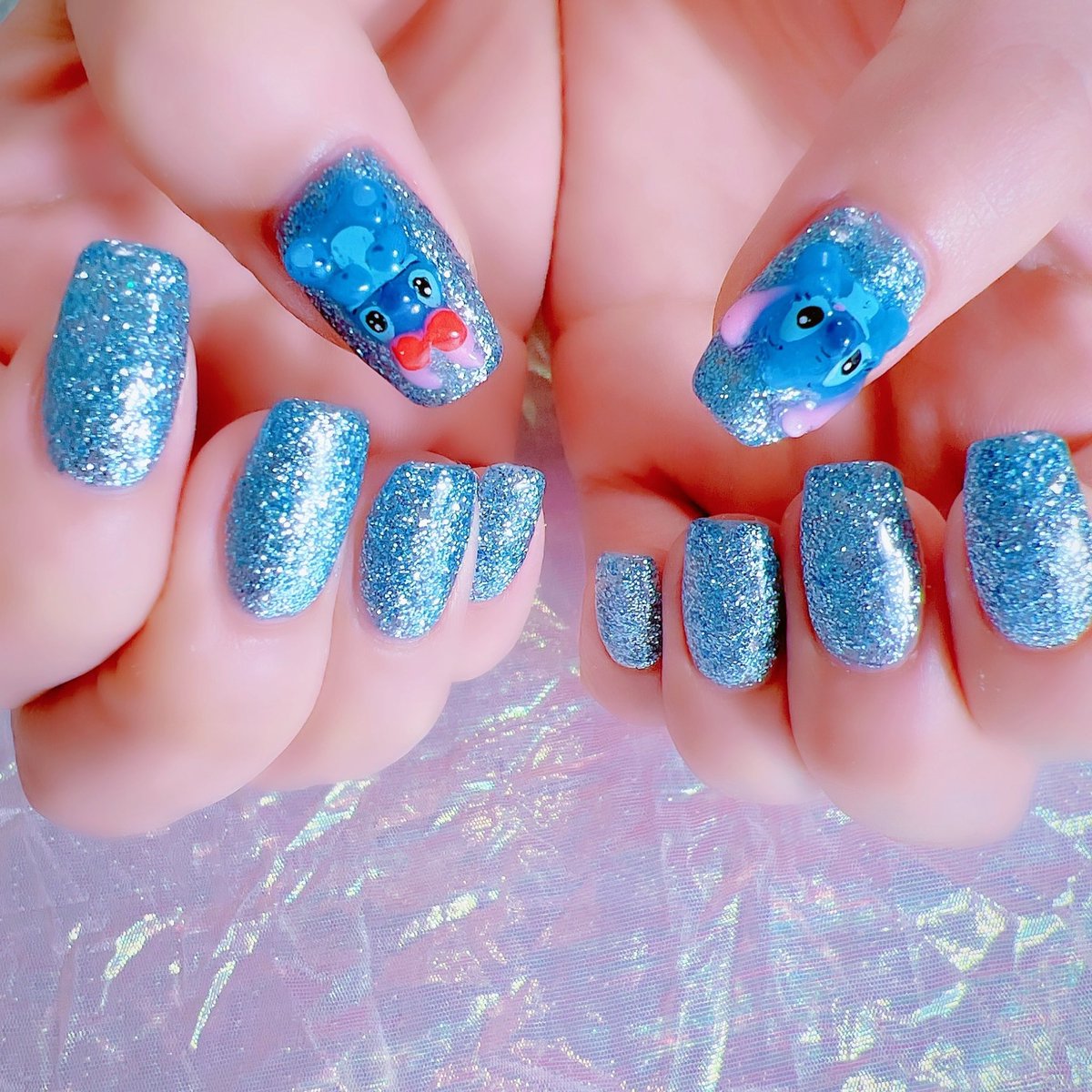 chiekonakayama's tweet image. ひなさんのネイル🩵
水色のキラキラがかわいいネイル♡♡♡
いつもありがとうございます🫧