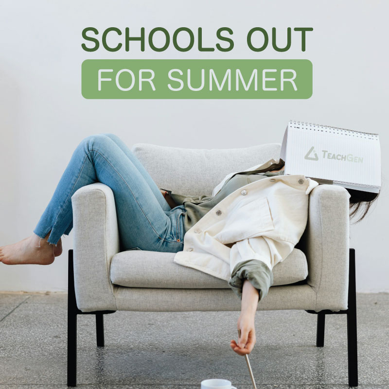 teachgen_ai's tweet image. SCHOOL OUT! ☀️ Time to rest, recharge &amp;amp; finally breathe.

When you&apos;re ready to prep for next term, let TeachGen AI do the heavy lifting - 150+ tools to help you plan, assess &amp;amp; support with ease.

You’ve earned this break. Take it. 💛
👉 teachgen.ai