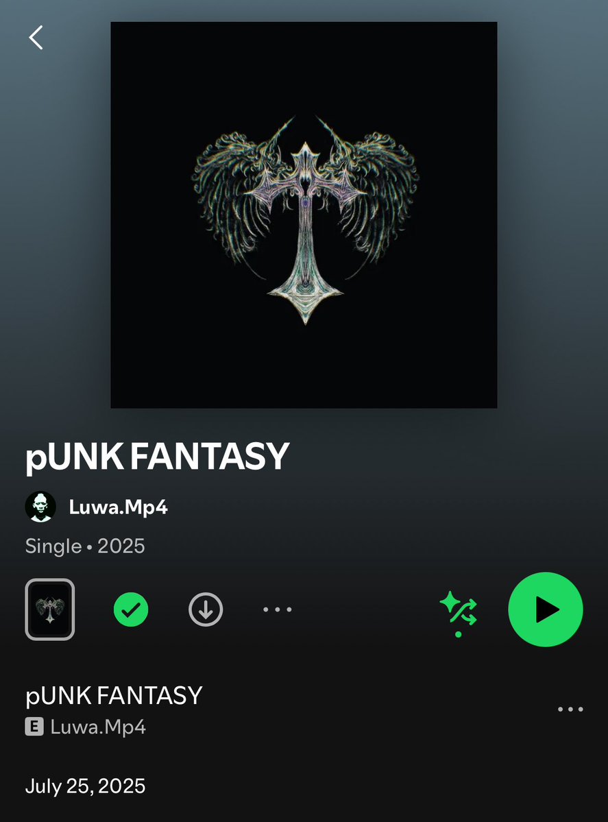 Teanubu's tweet image. 👤Luwa.Mp4

💿pUNK FANTASY

🚨Out Now