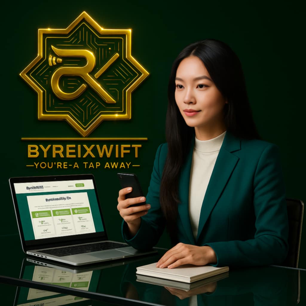 🚀Unlock the Future of Finance with BYREIXWIFT

You're not just a tap away—you're a leap ahead. 🔥

BYREIXWIFT empowers individuals and businesses to manage their finances securely, efficiently, and intelligently through cutting-edge digital tools. Whether you're sending money,