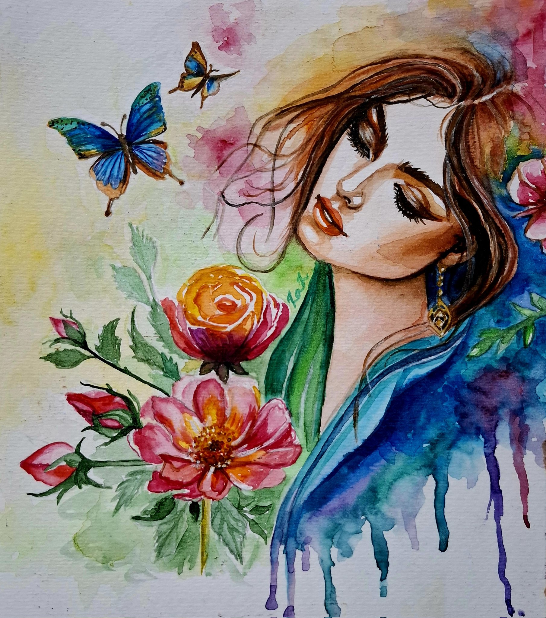 アルテニュークラトユアーライフWatercolor Flower Eng sub] Autumn Flower -Still life Watercolor painting