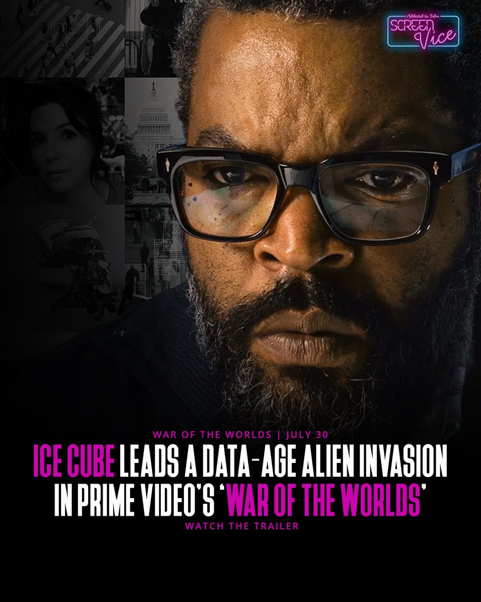 Screen_Vice's tweet image. 'War of the Worlds' gets a 2025 tech reboot!
Watch the trailer:👉screenvice.com/ice-cube-leads…