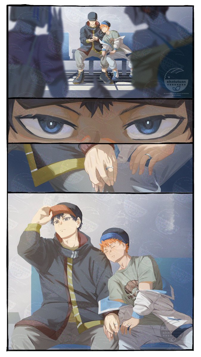 chatutuan's tweet image. 「空港✈️」

#影日 #kagehina  #kghn