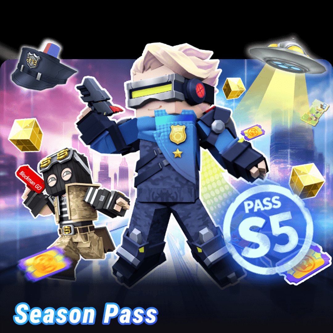 Blockmanfirst's tweet photo. Season Pass / 5 is online now 🚔
We can get a lot of decorations and items by completing daily tasks. Let's go and get them 💵 #blockmango #blockman #seasonpass #game #minestyle #mmorpg #dressinggame https://t.co/KnBzr7OxLP