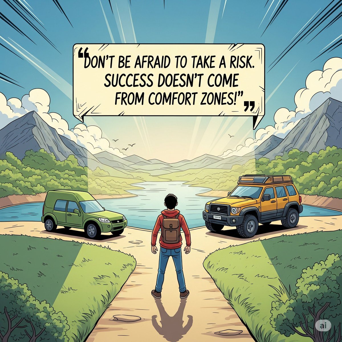 DaveGuerino's tweet photo. Don’t be afraid to take a risk. Success doesn’t come from comfort zones!

Have a safe and productive day 

#Greatestyouofalltime  #GYOAT #positiveenergy #optimistic https://t.co/wFcAlm68Lz
