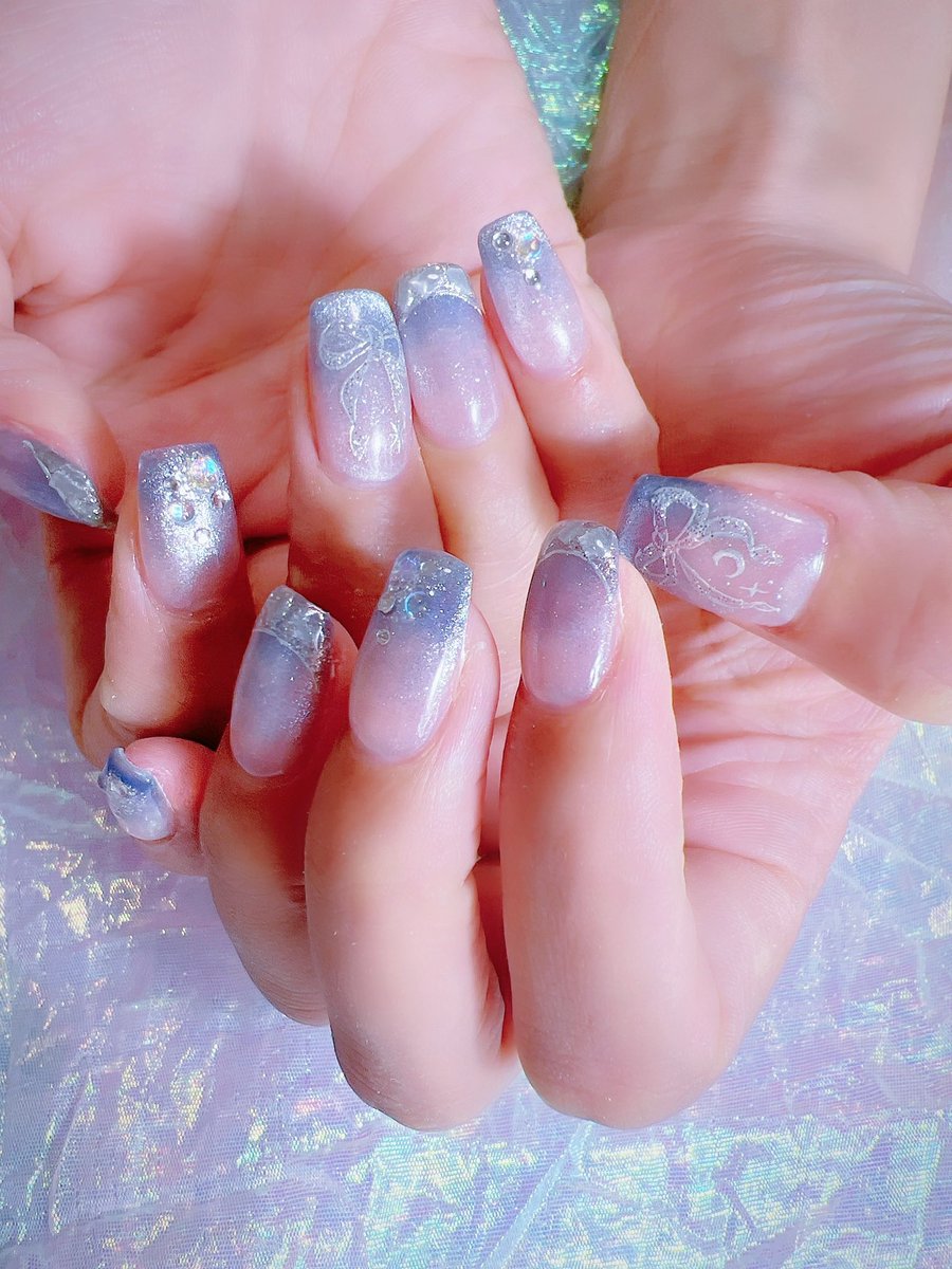 chiekonakayama's tweet image. やっこちゃんのネイル♡
デザインイメージはお伝えいただいて🫧
大人かわいいネイル♡♡♡