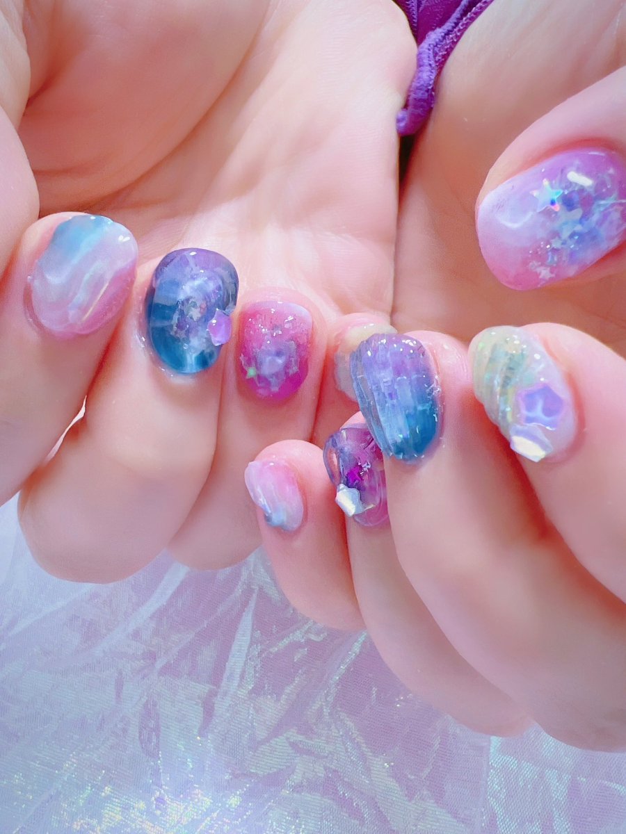 chiekonakayama's tweet image. 大久保ちかちゃんのネイル♡
七夕の和菓子イメージのネイルというオーダーをいただきました🎋
いつも楽しくありがとうございます♡