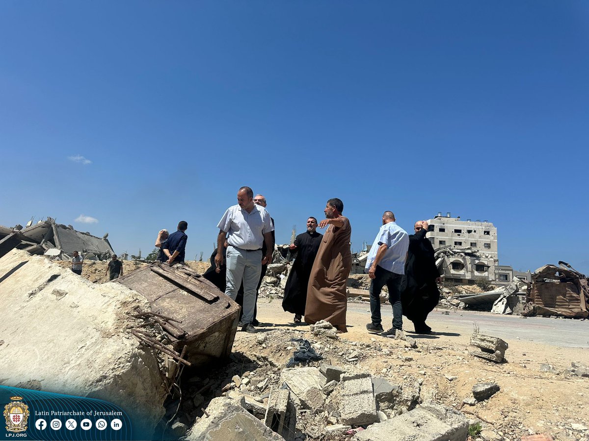 matteomatzuzzi's tweet image. Il Patriarcato latino di Gerusalemme ha diffuso alcune foto relative alla visita del cardinale Pizzaballa a Gaza.
@LPJerusalem