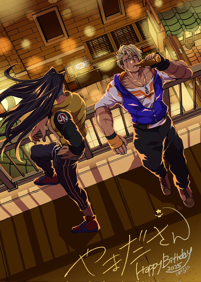 友達が忙しいのに素敵イラスト描いてくれたぁ😭✨️
嬉しすぎるから見てくれ～🌟🍶