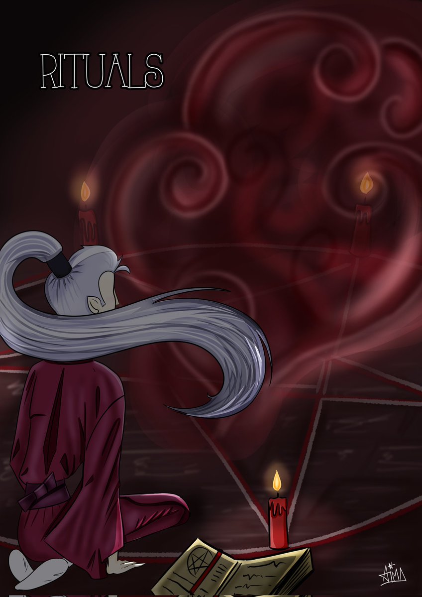 Aima_Bloodcap's tweet image. First Day of #hellaeroguro2025 : Rituals.
I won't be participating every Day but I'm cooking two others days. :p
No Trigger Warning for this one. I Think you recognize my inspiration. :p (#lizardsimping)
#helluvaboss #helluvabossblitzø #HelluvaBossStolas #Stolitz