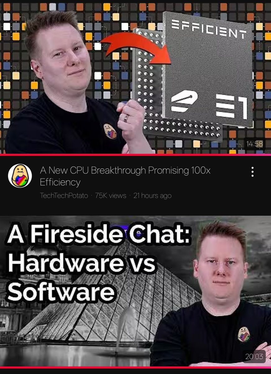 IanCutress's tweet image. Seriously, whoever is A/B testing in my app these compressed versions has to stop. They're less enticing, text doesn't work. Jpeg compression this bad on a platform hosting 20 billion videos just seems wrong. Get full res in desktop browser, mobile is 💩 cc @YouTubeInsider ICYMI
