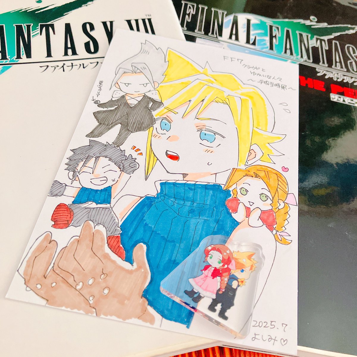 onionmis0's tweet image. 友人がご好意でオリジナル版の貴重な攻略本を貸してくれたんですけど、メチャかわいいイラストと友人の作ったアクスタも同封されてて泣いちゃった🥹💕
ありがとうございます!攻略本、穴が開くほど読みます!!!!