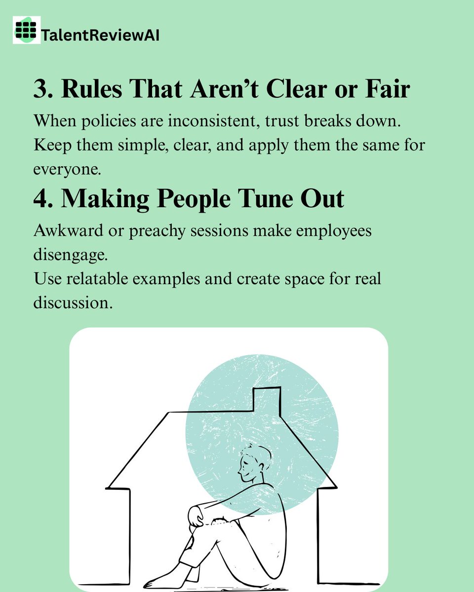 talentreviewai's tweet image. Poor training can do more harm than good. Let’s fix that.
#SafeWorkplace #HRInsights