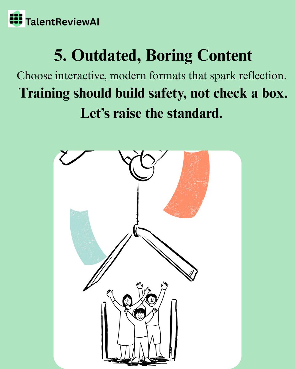 talentreviewai's tweet image. Poor training can do more harm than good. Let’s fix that.
#SafeWorkplace #HRInsights