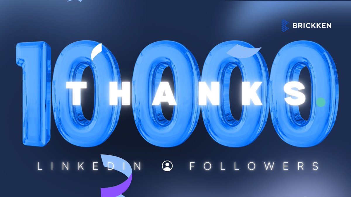 Brickken's tweet image. 🎉 We have just hit 10,000 followers on LinkedIn!
Thank you to everyone who's been part of the journey, from early believers to our newest supporters and partners!
We're building the future of real-world asset tokenization, and this is just the beginning.
🔗 Not following us…