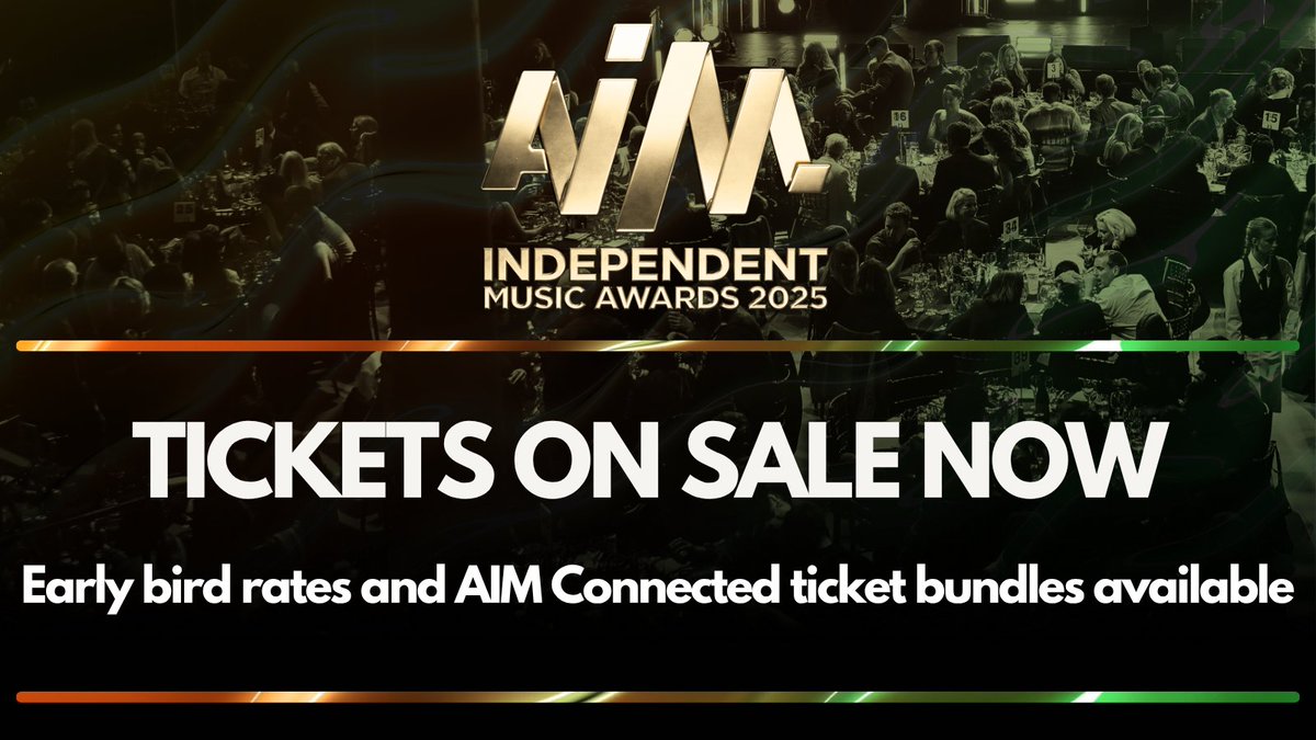 AIM (@aim_uk) on Twitter photo TICKETS ARE NOW ON SALE FOR THE INDEPENDENT MUSIC AWARDS 2025!
This is the UK’s leading tastemaker award show, spotlighting the most culturally impactful and visionary artists, labels and entrepreneurs in independent music.
🎟️ Email awards@aim.org.uk for tickets. TICKETS ARE NOW ON SALE FOR THE INDEPENDENT MUSIC AWARDS 2025!
This is the UK’s leading tastemaker award show, spotlighting the most culturally impactful and visionary artists, labels and entrepreneurs in independent music.
🎟️ Email awards@aim.org.uk for tickets.