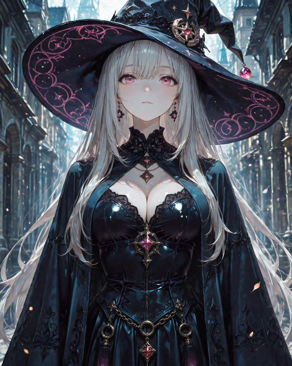 NUEnoSORA's tweet image. じつは 魔女のお姉さん
「楽しんできてね
夜の眷属の...今はまだ小さなお嬢さん」
魔女の服
#AIイラスト #AIart #AIillustration