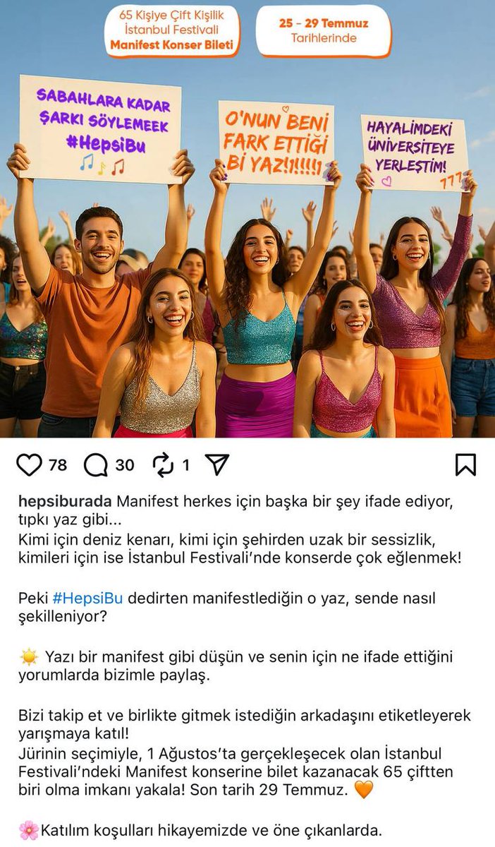 Only_yuss's tweet image. manifest konserine ve istanbul festivaline bilet yarışması mı... işte yarışma diye ben buna derim
