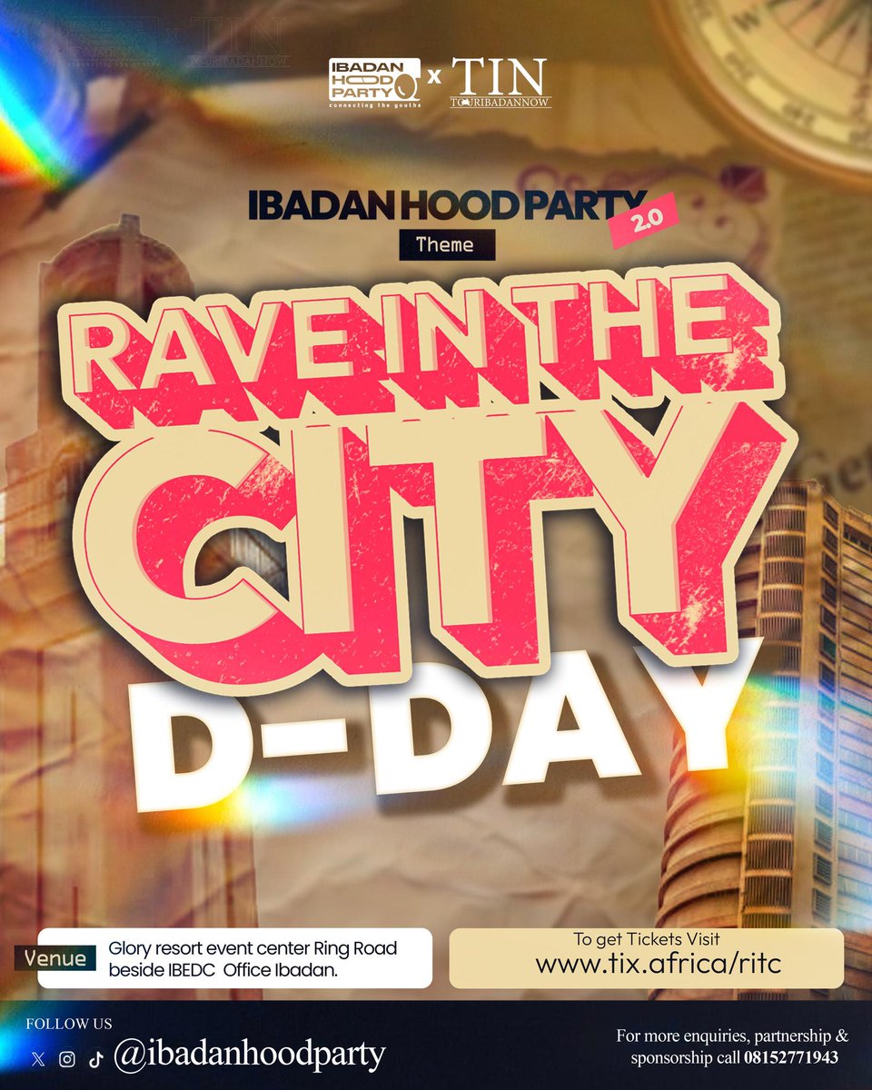 I will be attending Ibadan hood party🤭
I hope you will be attending too😊
Let’s rave till dawn💃🕺
See y’all soon.🤭💃❤️