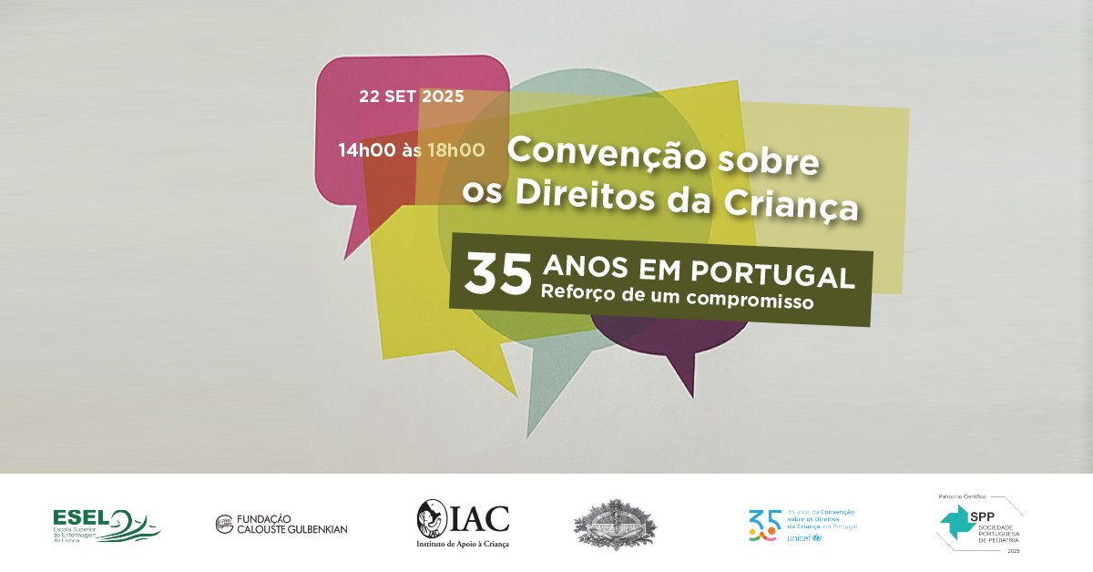 A Professora Tânia Gaspar, da Universidade Lusófona, integra a conferência nacional que assinala os 35 anos da Convenção sobre os Direitos da Criança. Um espaço de reflexão e compromisso com a infância.

Acompanha esta iniciativa em tinyurl.com/ydmw29pe
