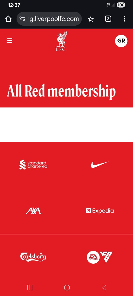 BigGee3's tweet photo. @LFCHelp I can't seem to be able to get or join All Red Full on your website as just a blank page. Want it for the match tomorrow! https://t.co/TMXC1Pqr0V