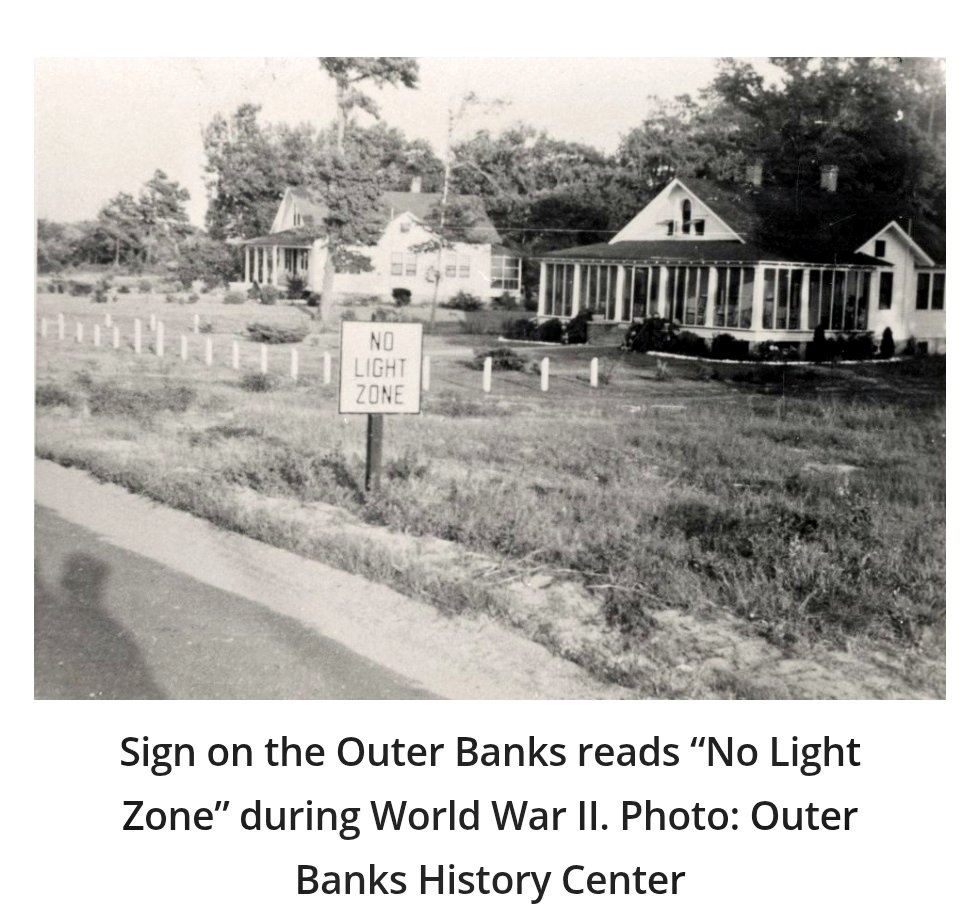 bud33345's tweet image. In 1942, the Outer Banks of North Carolina became an unexpected frontline in World War II’s Battle of the Atlantic, as German U-boats sank nearly 40 ships off the coast in just four months. Dare County, with only 6,500 residents, faced the war’s impact directly. Residents like…
