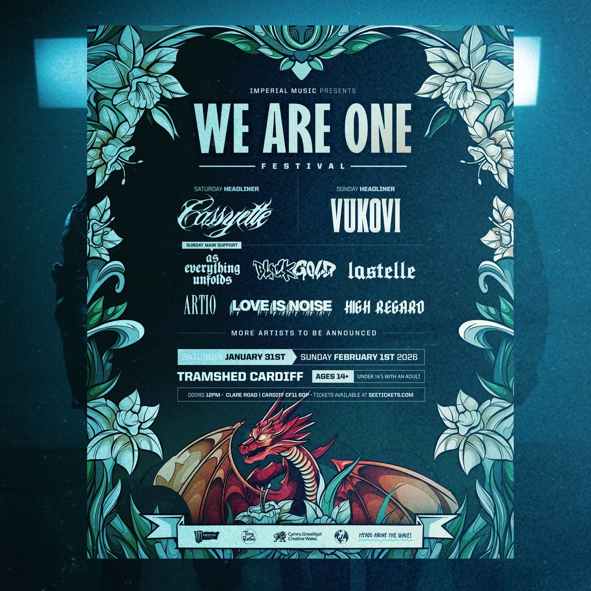 🏴󠁧󠁢󠁷󠁬󠁳󠁿 Cardiff 🏴󠁧󠁢󠁷󠁬󠁳󠁿

We will see you next February for We Are One Festival! We can’t wait to see you again 🤍

// Tickets on sale Monday 28th July 10am //