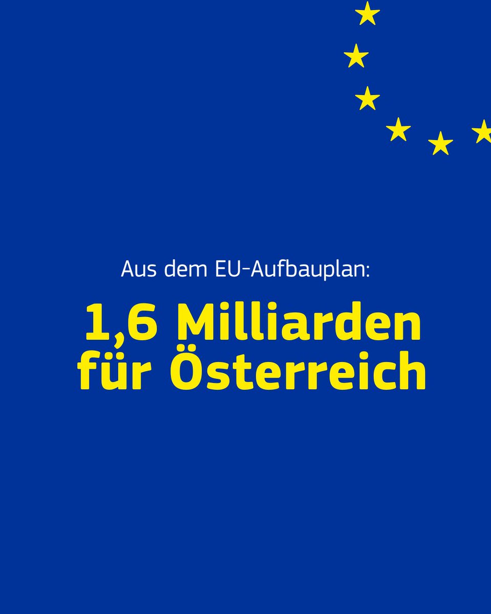 EU-Kommission Wien (@eukommwien) on Twitter photo Good News rund um den EU-Aufbauplan #NextGenerationEU 📈🇪🇺:
<a href="/EU_Commission/">European Commission</a> gibt grünes Licht für Zahlung von 1,6 Mrd. € an Österreich.
Die Mittel fließen in umweltfreundliche Heizsysteme, grüne Mobilität, Pflegedienste 👩⚕️ & vieles mehr.
👉
ec.europa.eu/commission/pre… Good News rund um den EU-Aufbauplan #NextGenerationEU 📈🇪🇺:
<a href="/EU_Commission/">European Commission</a> gibt grünes Licht für Zahlung von 1,6 Mrd. € an Österreich.
Die Mittel fließen in umweltfreundliche Heizsysteme, grüne Mobilität, Pflegedienste 👩⚕️ & vieles mehr.
👉
ec.europa.eu/commission/pre…