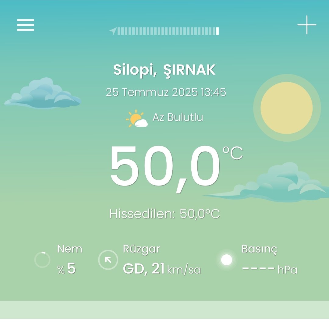 Anlık, Şırnak Silopi 50 derece.