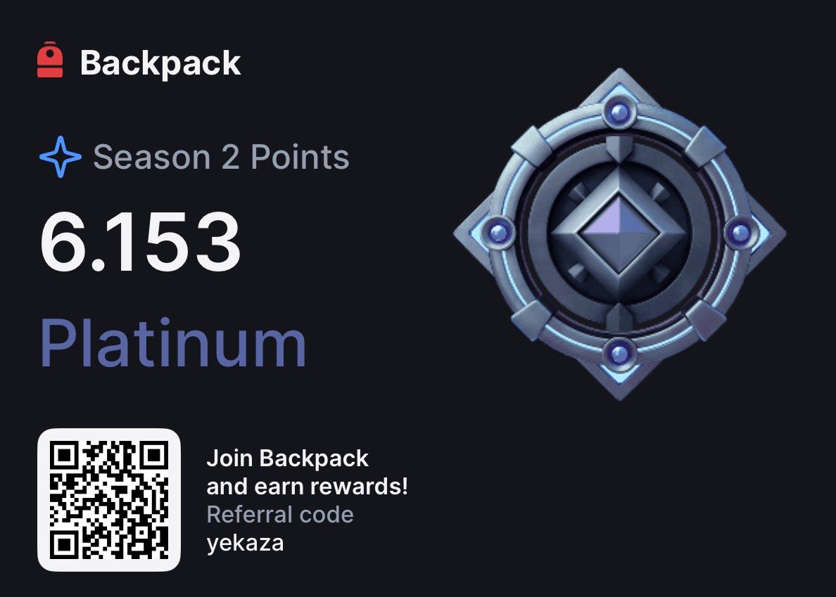 yekaza123's tweet image. TGIF !! 👇
Say it with me thank god it's friday
Only two things attract me now
Backpack points distributed 🤑⚱️
Flex your points
Moved up in the @genome_protocol leaderboard again ❤️🔥
$NOME will melt faces